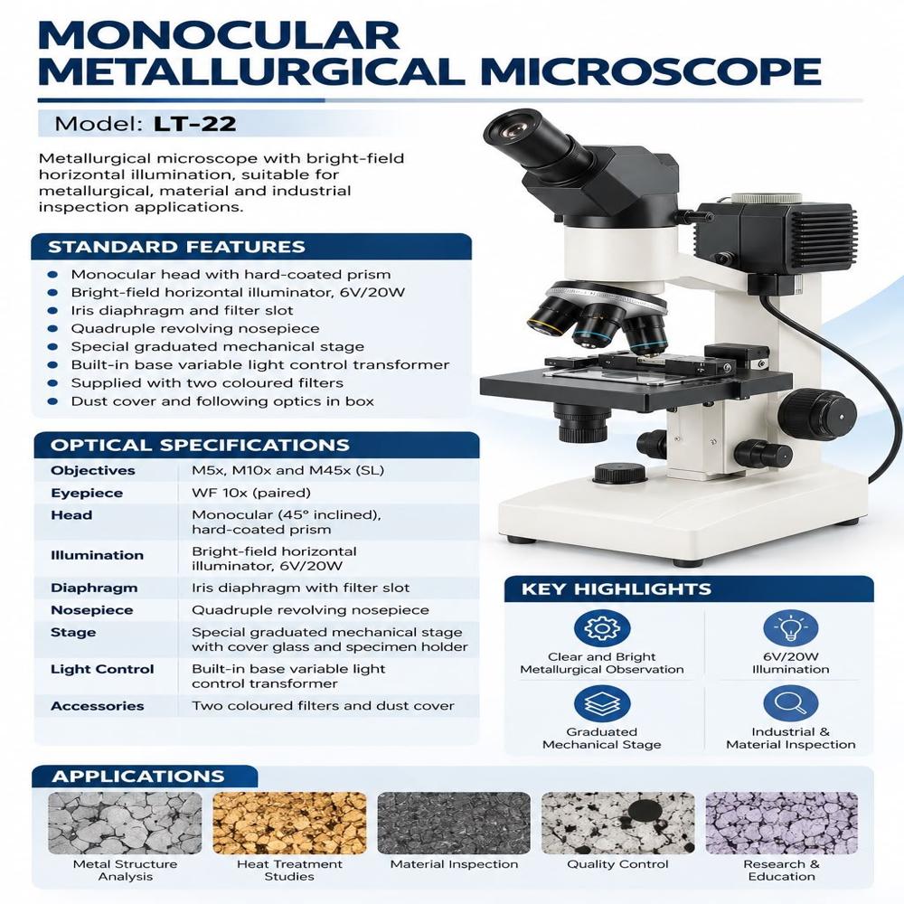 Metallurgical Microscope Monocular
