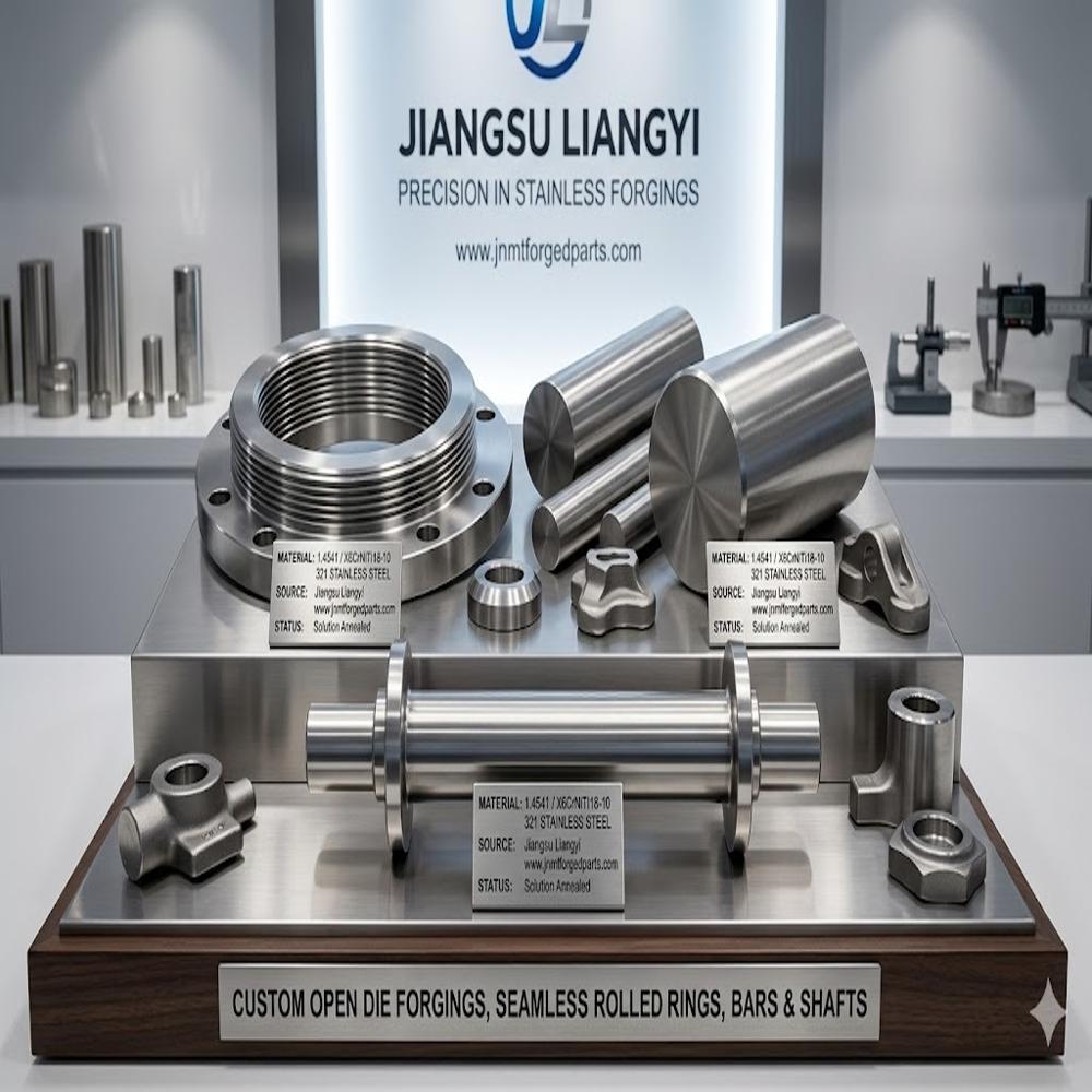 1.4541 forging India, X6CrNiTi18-10, AISI 321, S32100, titanium stabilized stainless, exhaust, aerospace, expansion joint, high temperature, forging supplier