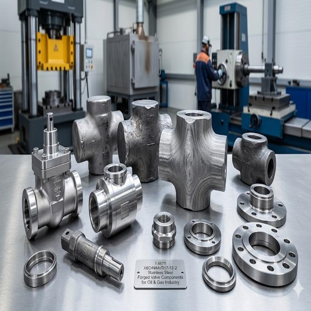 1.4571 X6CrNiMoTi17-12-2 316Ti Titanium Stabilized Mo Stainless Forgings for Welded and High Temp Chemical Service Flanges, Valves and Bars Jiangsu Liangyi