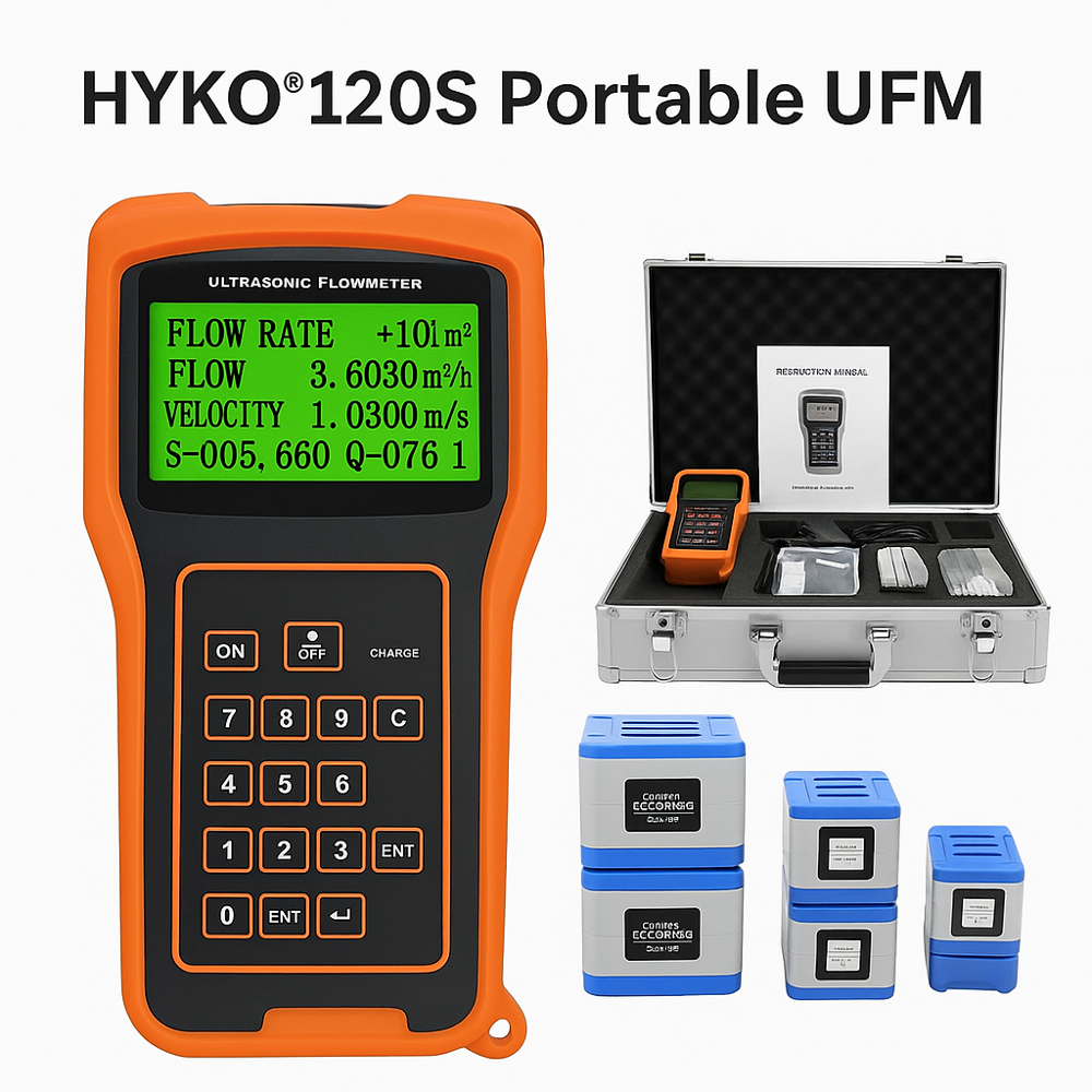 Portable Digital Ultrasonic Flowmeter - Accuracy: 1% Of Reading %
