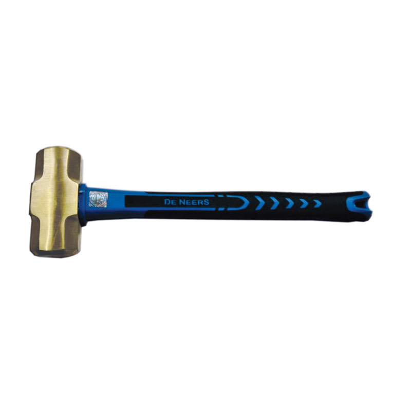 De Neers Brass Hammer (Sledge) With Fiberglass Handle
