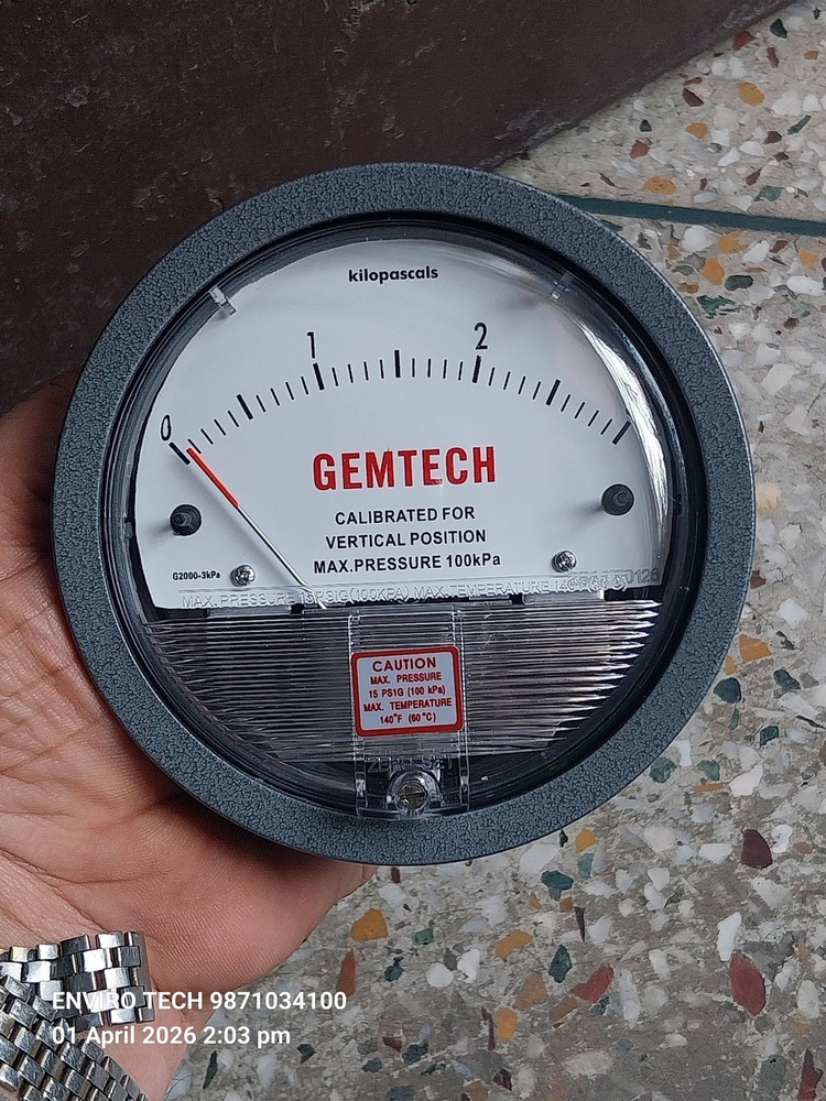 DIFFERENTIAL PRESSURE GAUGE GEMTECH NEAR RICOH INDUSTRIAL AREA RAJASTHAN