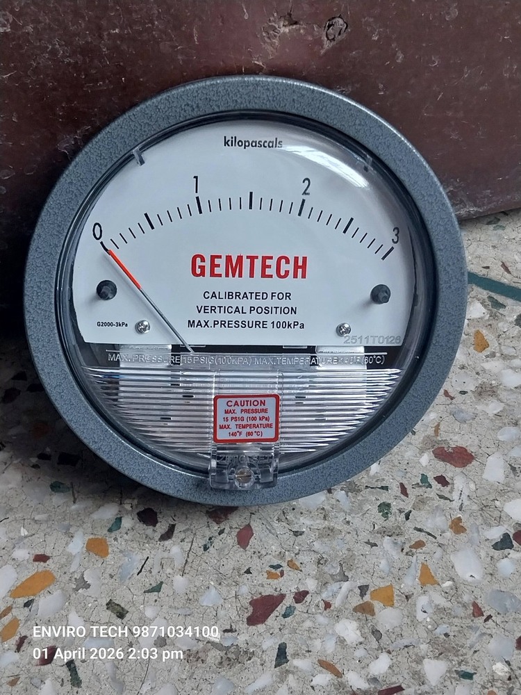 DIFFERENTIAL PRESSURE GAUGE GEMTECH NEAR RICOH INDUSTRIAL AREA RAJASTHAN
