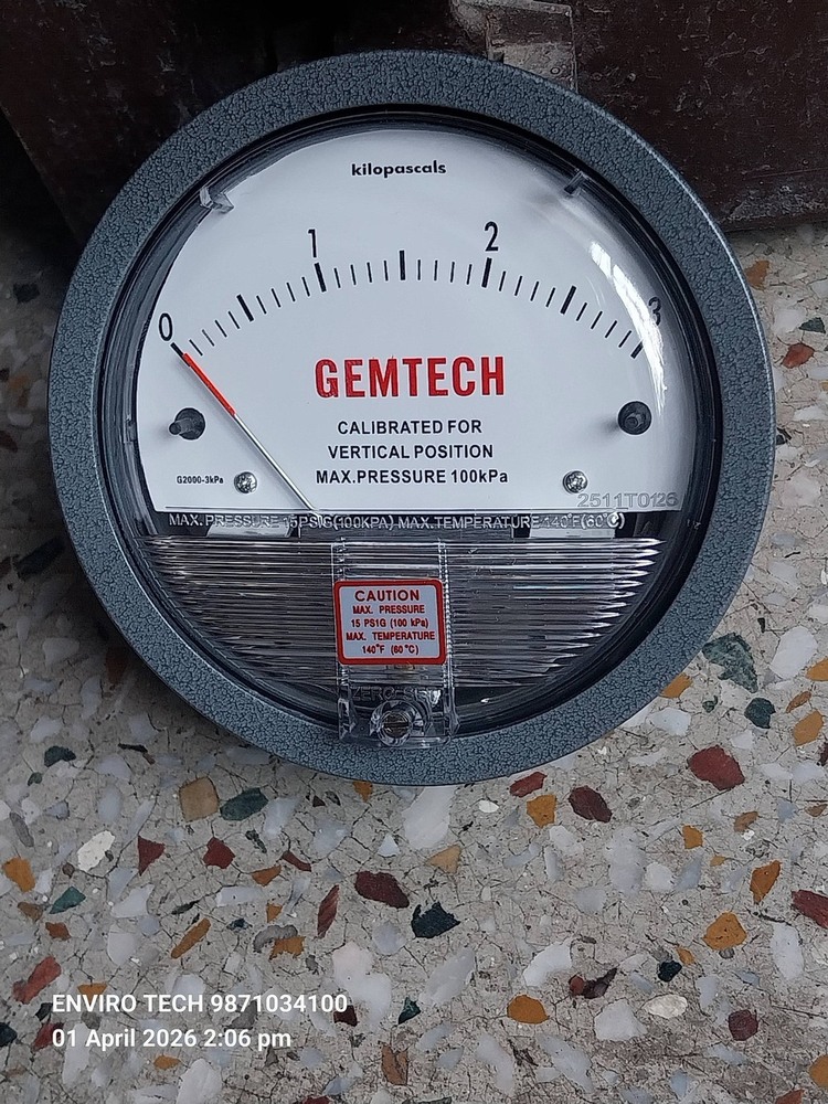 DIFFERENTIAL PRESSURE GAUGE GEMTECH NEAR RICOH INDUSTRIAL AREA RAJASTHAN