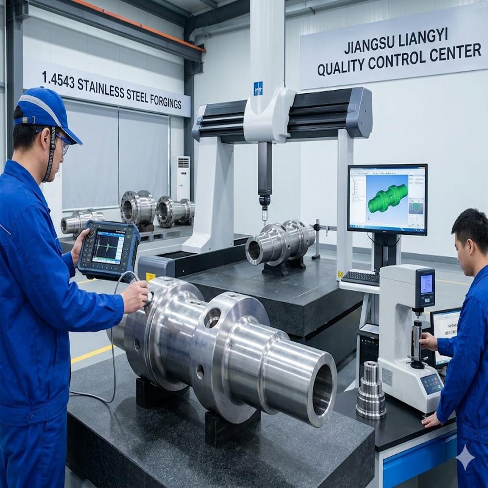 1.4543 X3CrNiCuTiNb12-9 S45500 Custom 455 XM-16 PH Martensitic Stainless Forgings for Aerospace High Strength Shafts Bars and Rings Jiangsu Liangyi