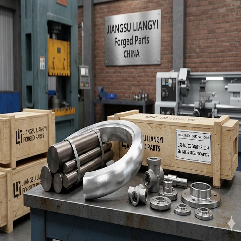 1.4614 X2CrNiTi12-112  S46500 Custom 465 PH Martensitic Stainless Forgings for Aerospace and High Strength Shafts Bars and Rings Jiangsu Liangyi