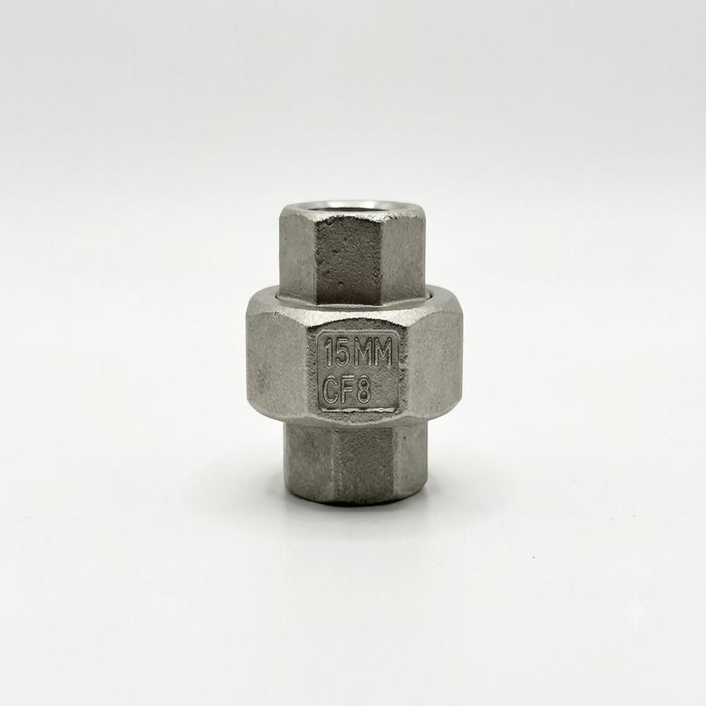Stainless Steel Union - Color: Silver