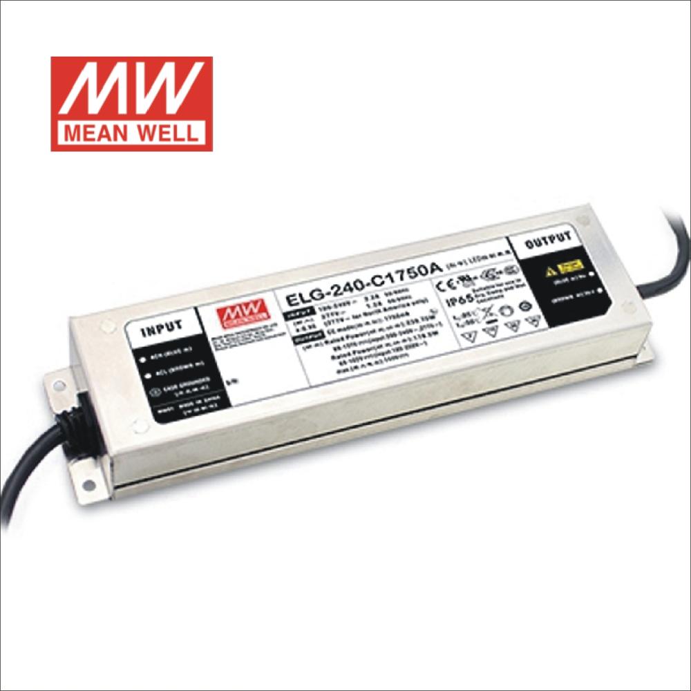 Elg-240-C Series 178.5~240W Constant Current Mode Led Driver - Color: Silver / Gray