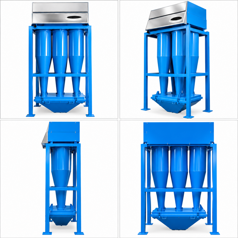 Multicyclone For Powder Coating Booth - Color: Blue