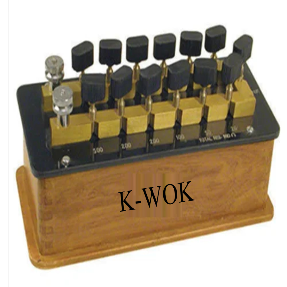 K-Wok Resistance Box 1 To 5000 - Color: Black Brown