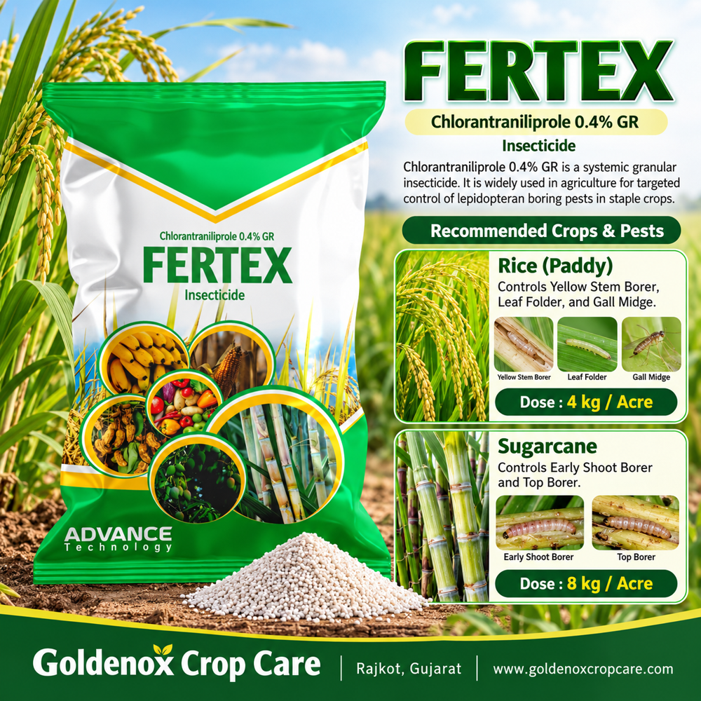 Chlorantraniliprole 0.4% Gr - Application: Agriculture