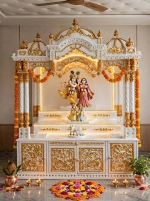 Marble Temple Manufacturer In Durgapur - Color: White