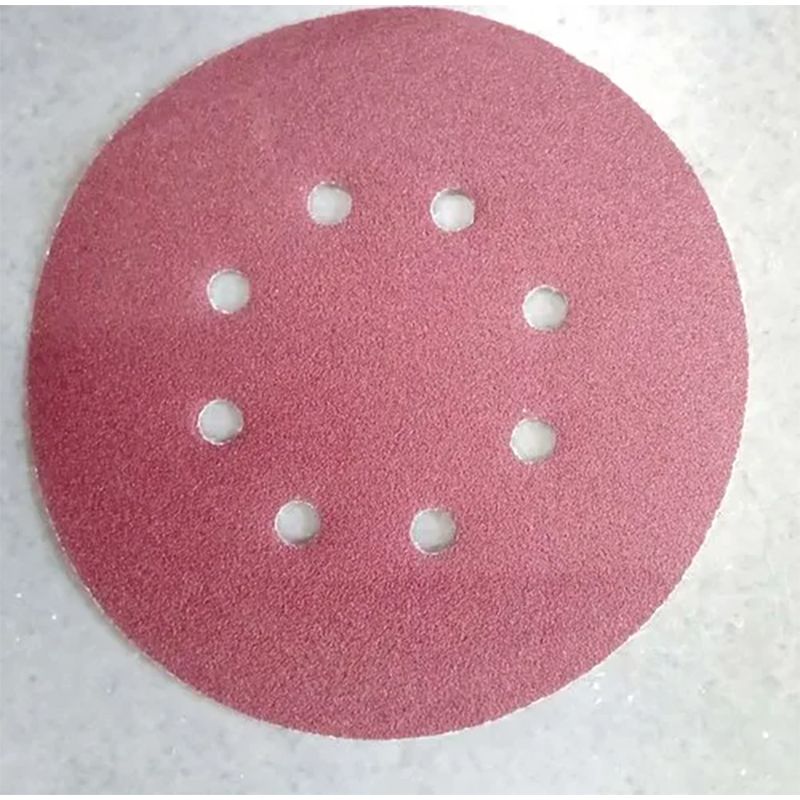 Velcro Abrasive Paper Disc - Velcro Material, Round Shape, Off-white Color | Durable For Grinding Applications, Wear-resistant Design