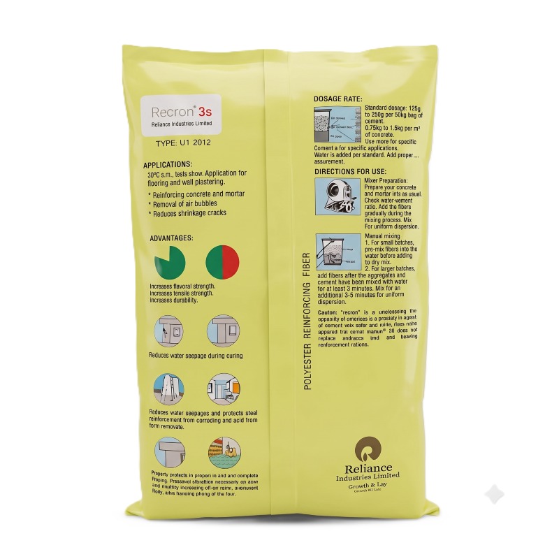 Recron Fiber - Application: Construction