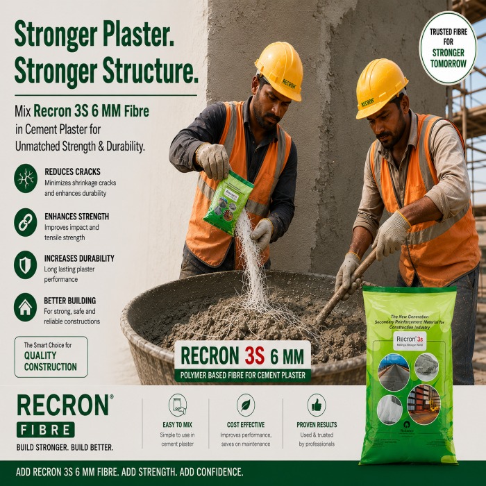 Recron Fiber - Application: Construction
