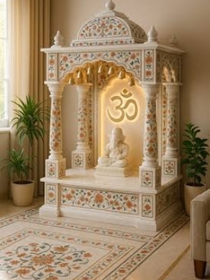 Marble Temple Manufacturer - Color: White