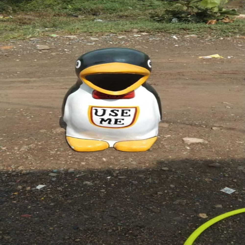4Ft FRP Penguin Dustbin