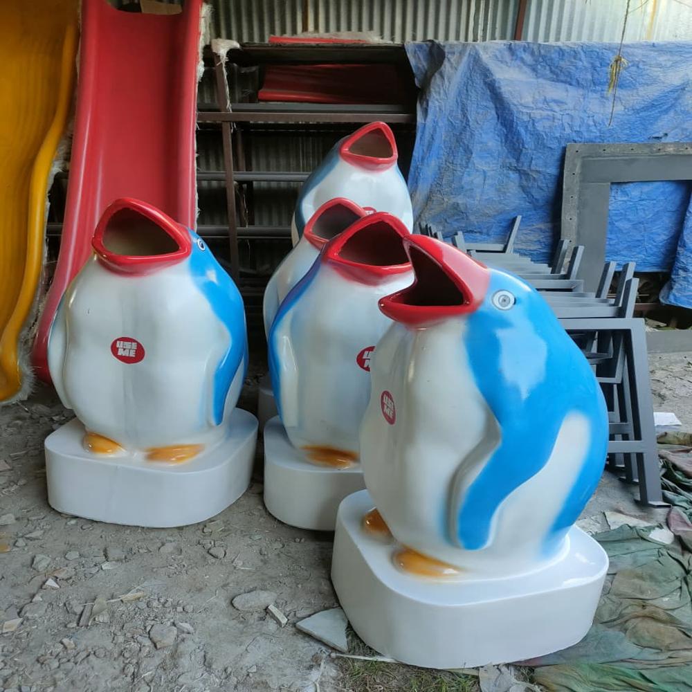 4Ft FRP Penguin Dustbin