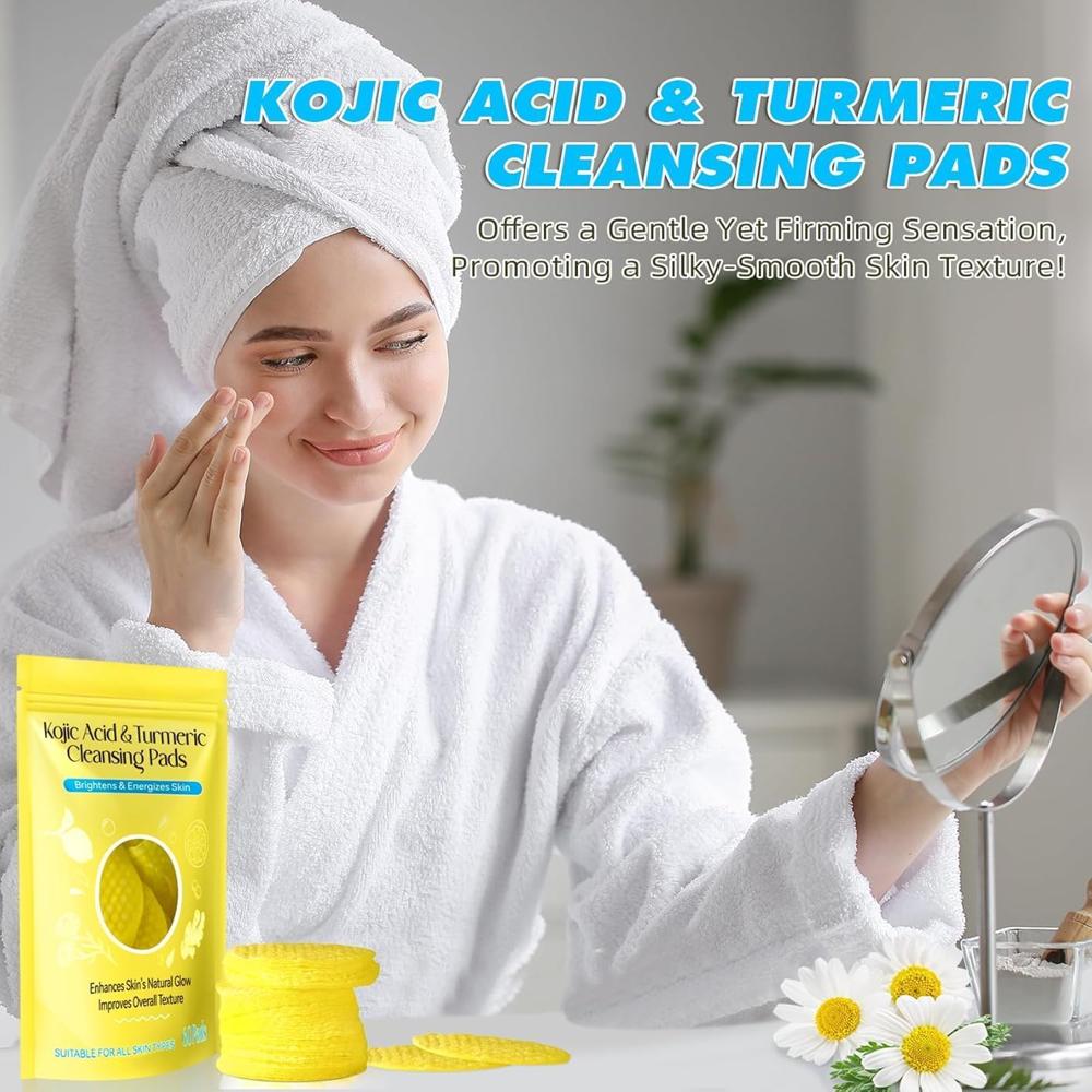 Kojic Acid And Turmeric Cleansing Pads