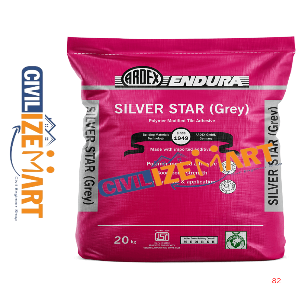 Ardex Endura Durafix Silver Star Tile Adhesive - Application: Fixing Ceramic