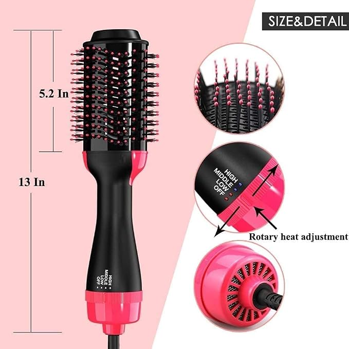 One Step Hot Air Brush 3 in 1 Hair Dryer