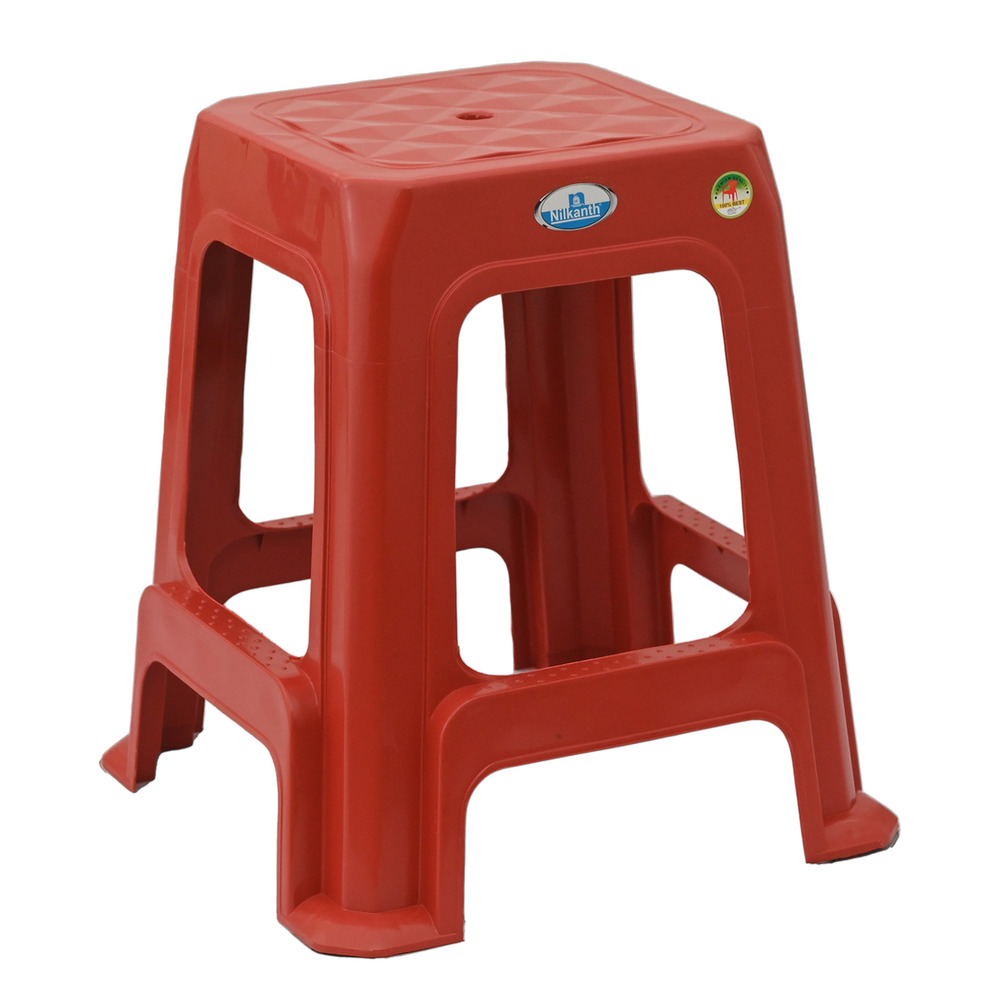 Nilkanth Square Plastic Stool