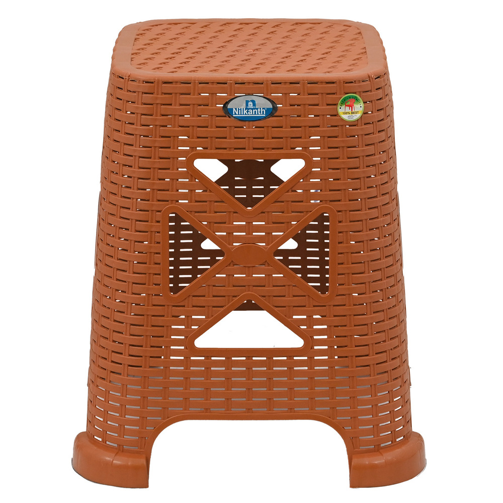 Nilkanth Rattan Plastic Stool