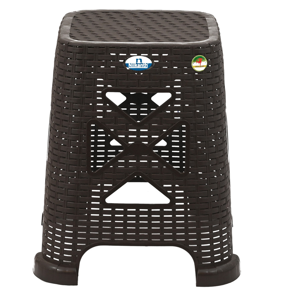 Nilkanth Rattan Plastic Stool