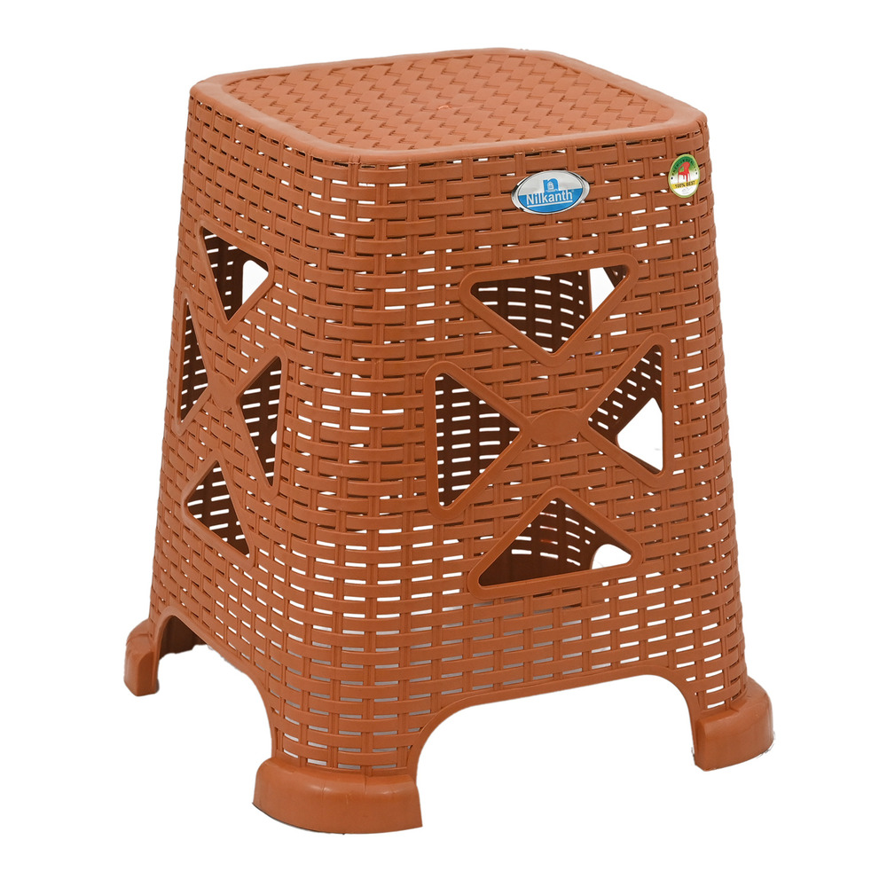 Nilkanth Rattan Plastic Stool