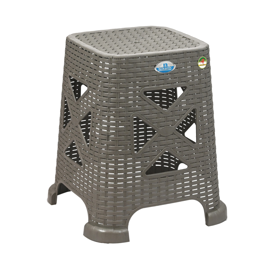 Nilkanth Rattan Plastic Stool