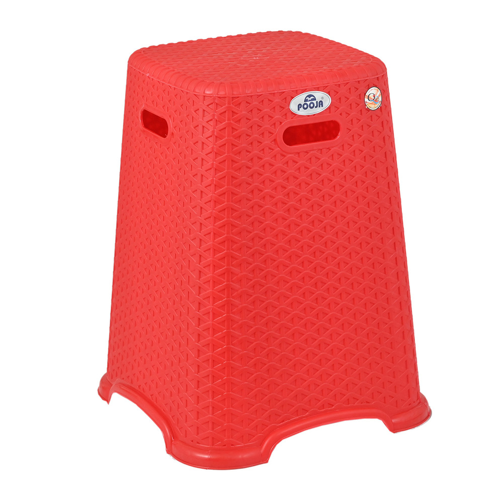 Pooja Cane Plastic Stool