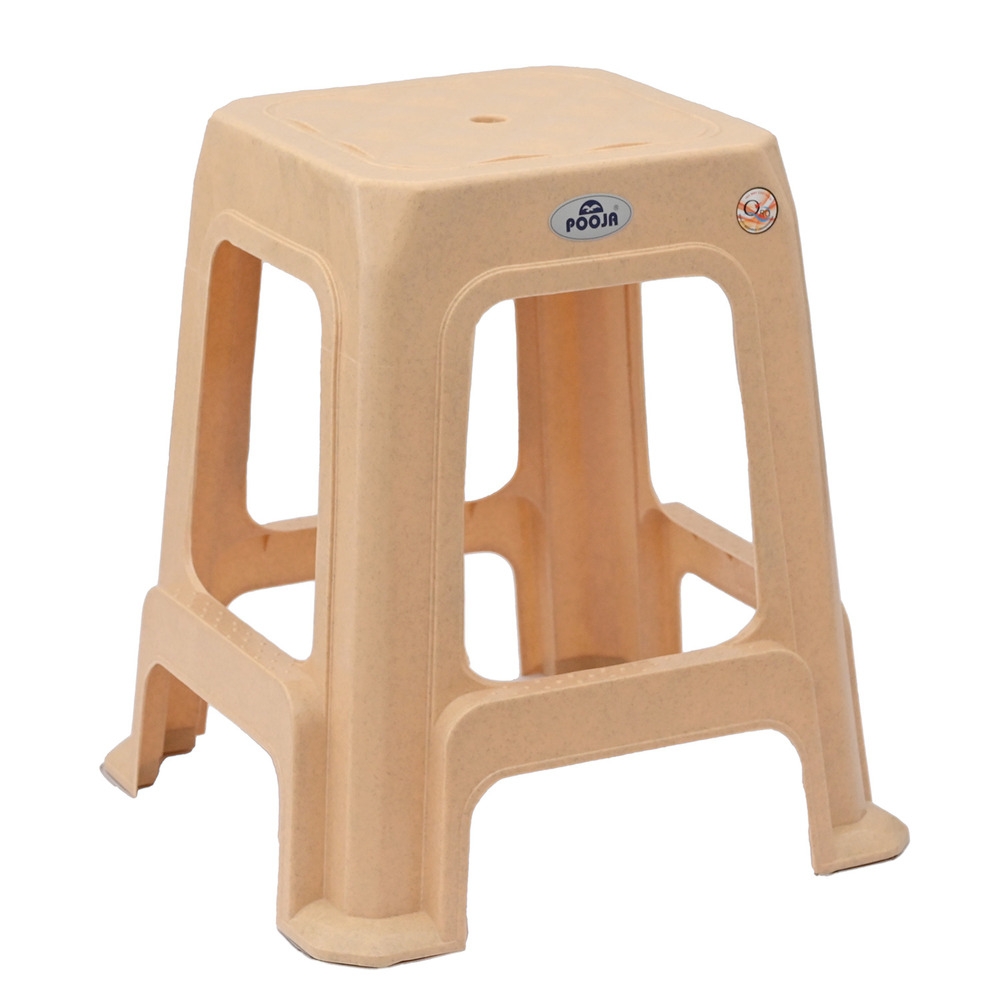 Pooja Square Plastic Stool