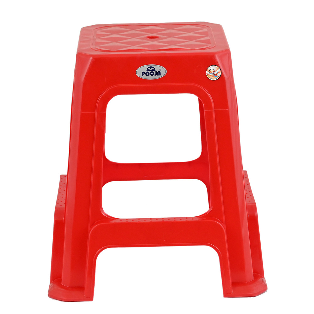 Pooja Square Plastic Stool