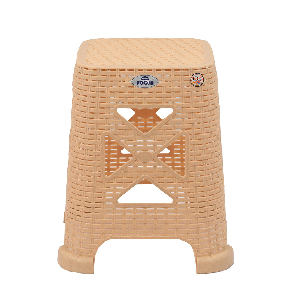 Pooja Rattan Plastic Stool