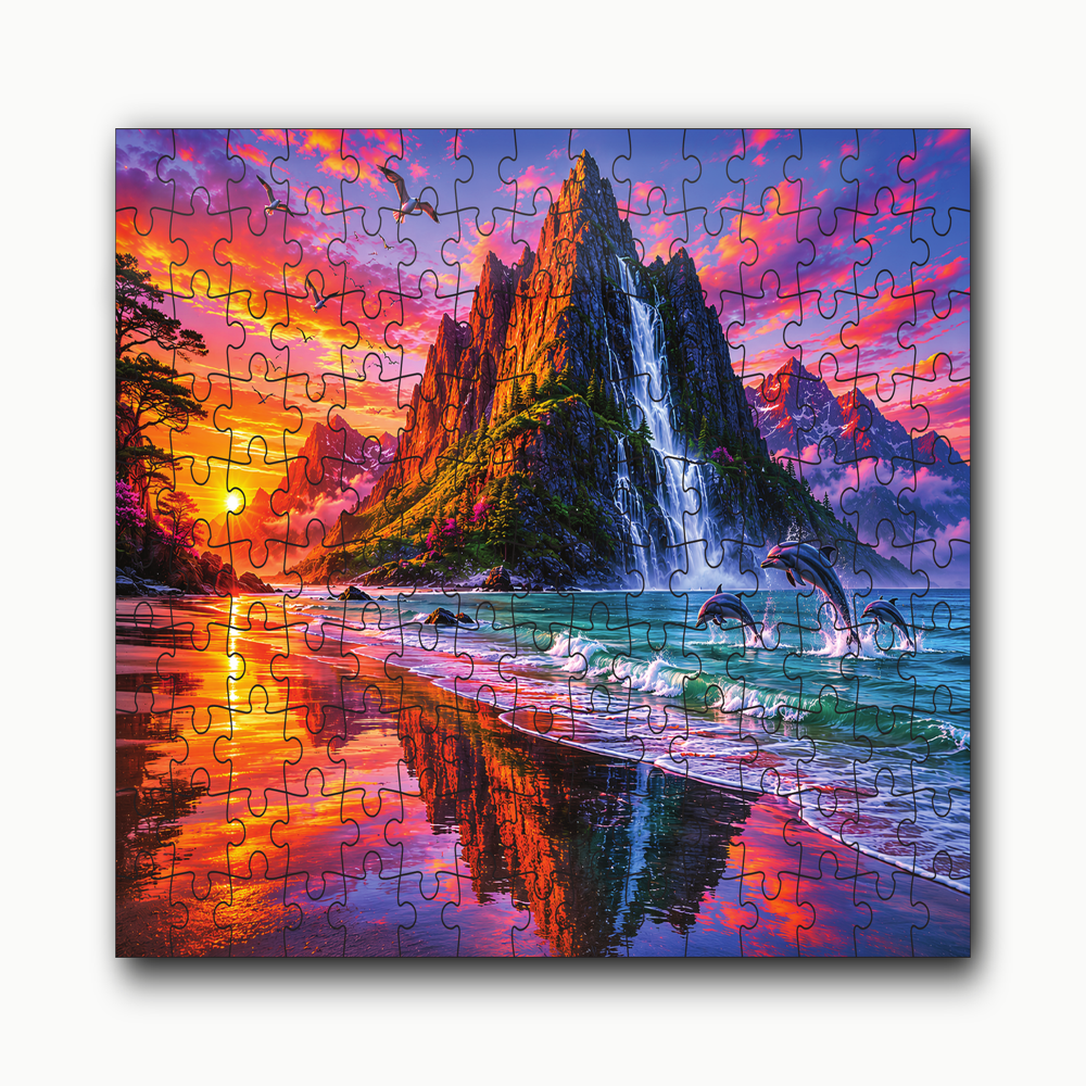 Sunset Paradise Jigsaw Puzzle for Kids  150 & 300 Pieces