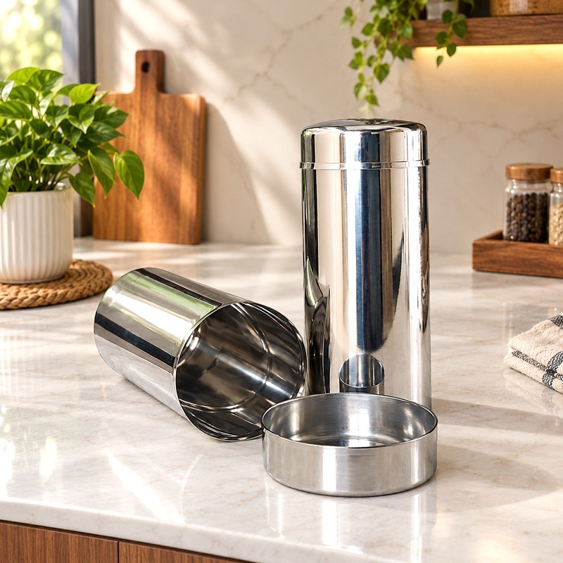 SAIL SALEM STAINLESS Steel Slim Storage Container 450 ml Set of 2