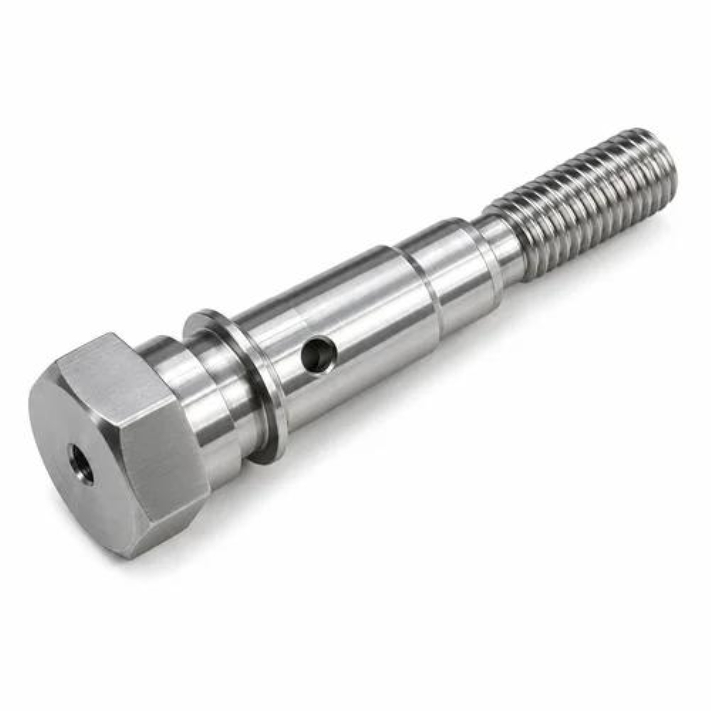 High-Tensile Hex Stud Bolt with Cross-Drilled Port