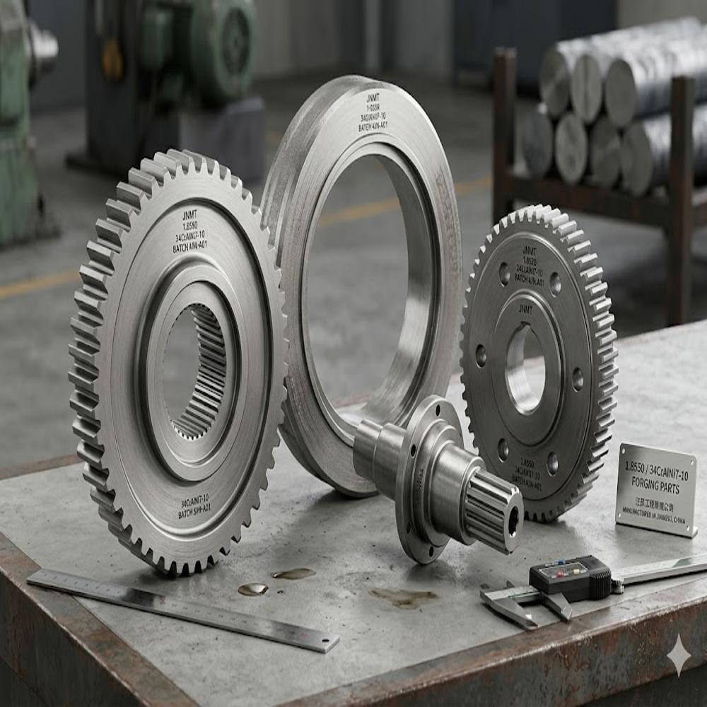 34CrAlNi7 10 W.Nr. 1.8550 Aluminium Nitriding Steel Forgings for Gears, Spindles and Extruder Screws Gears, Screws and Bars Jiangsu Liangyi