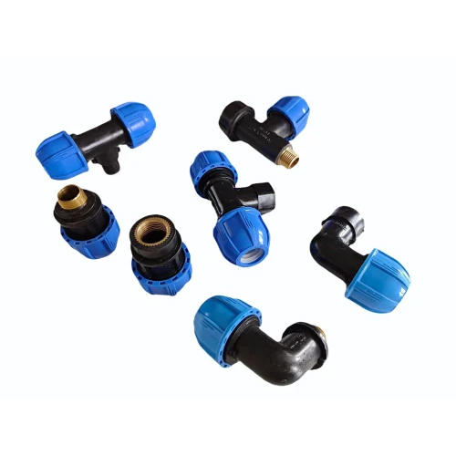 Mdpe Pipe Fitting - Plastic Material, Black & Blue Color | 1-year Warranty, Durable & Flexible Connection Options