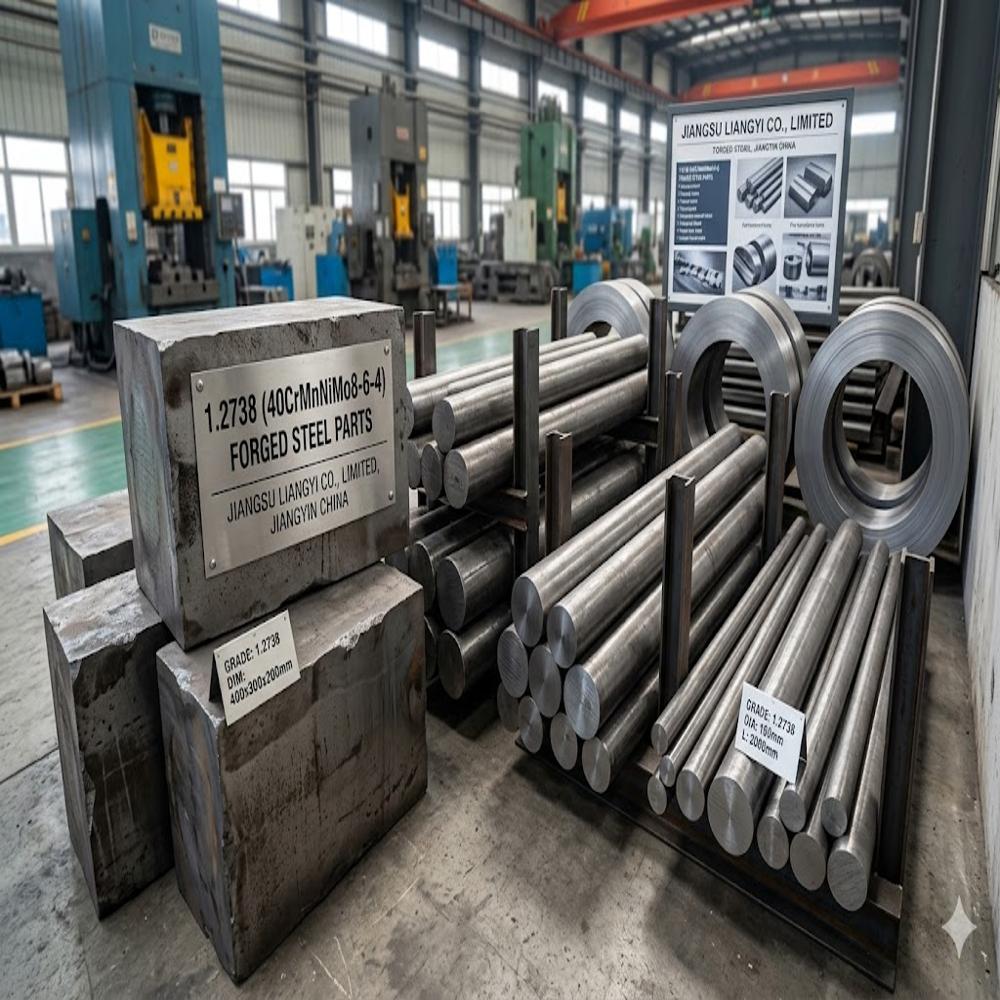 40CrMnNiMo8 6 4 / 1.2738 (P20+Ni) Pre-Hardened Plastic Mould Steel Forgings for Large Moulds and Cavities Blocks, Bases and Bolsters Jiangsu Liangyi