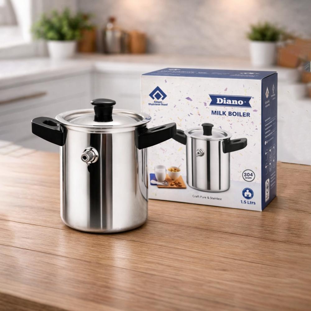 Sail Salem Diano Milk Boiler 1.5 Litre - Color: Stainless Steel