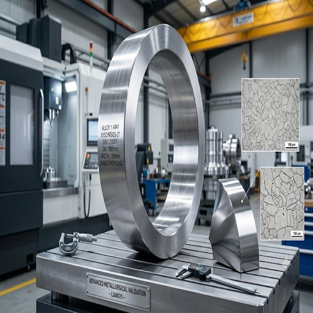 AISI 314  UNS S31400 1.4841 High Silicon Heat Resistant Stainless Forgings for Furnace and Kiln Parts Rings, Fixtures and Bars Jiangsu Liangyi