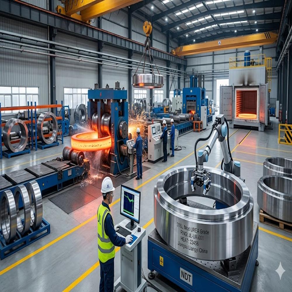 316L Urea Grade 724L Modified 316L Stainless Forgings for Urea Plants Reactor, Stripper and Carbamate Condenser Parts Jiangsu Liangyi