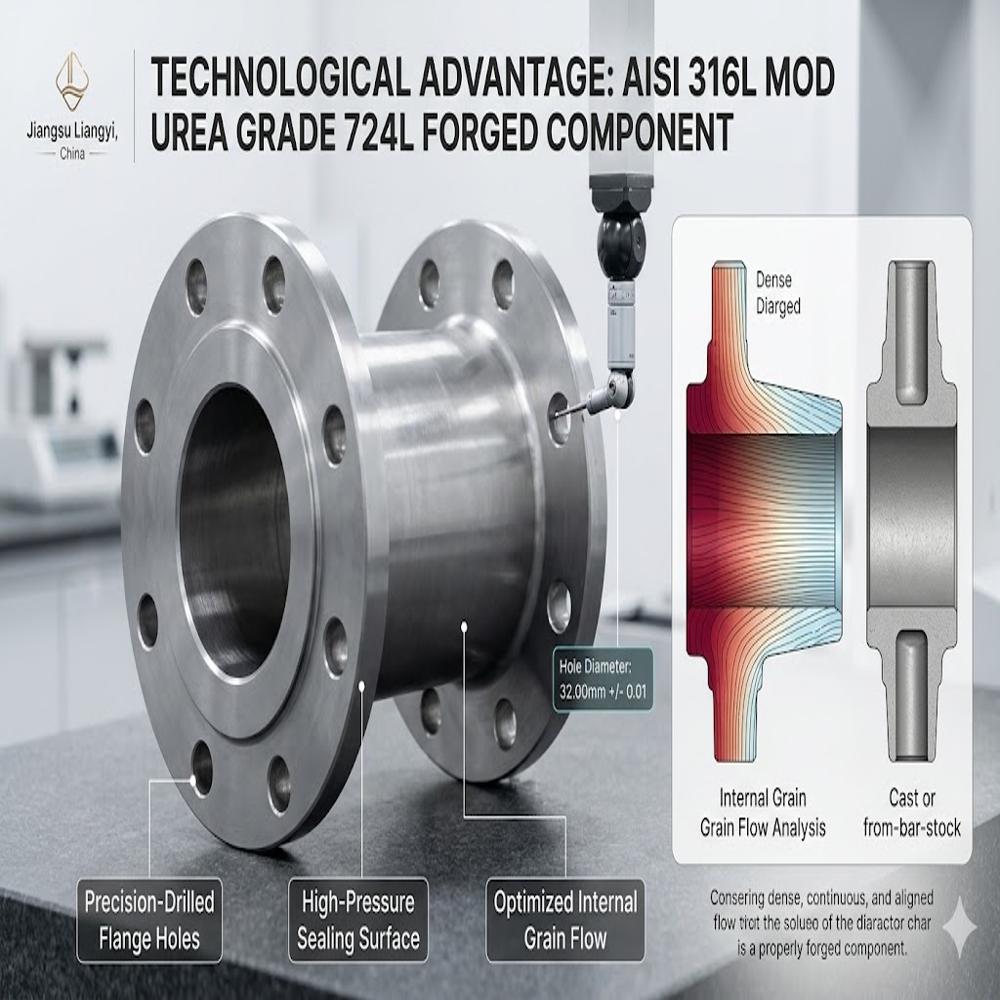 316L Urea Grade 724L Modified 316L Stainless Forgings for Urea Plants Reactor, Stripper and Carbamate Condenser Parts Jiangsu Liangyi