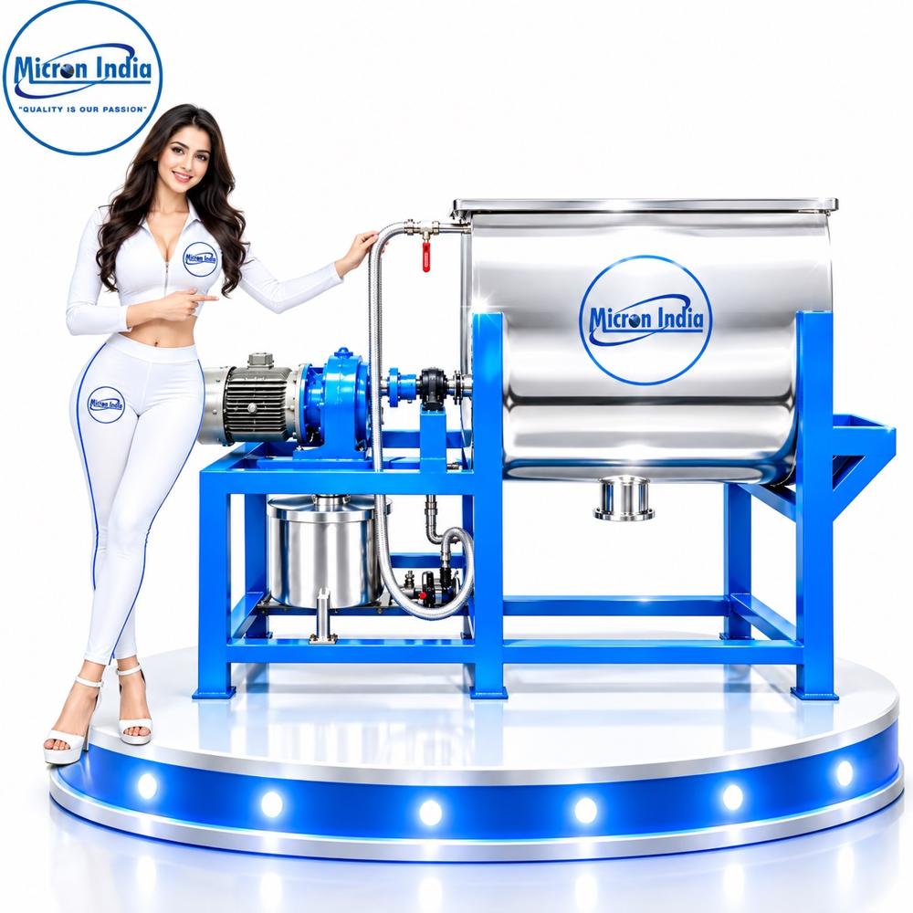 200Kg Ribbon Blender With Spray System - Application: Mixing
