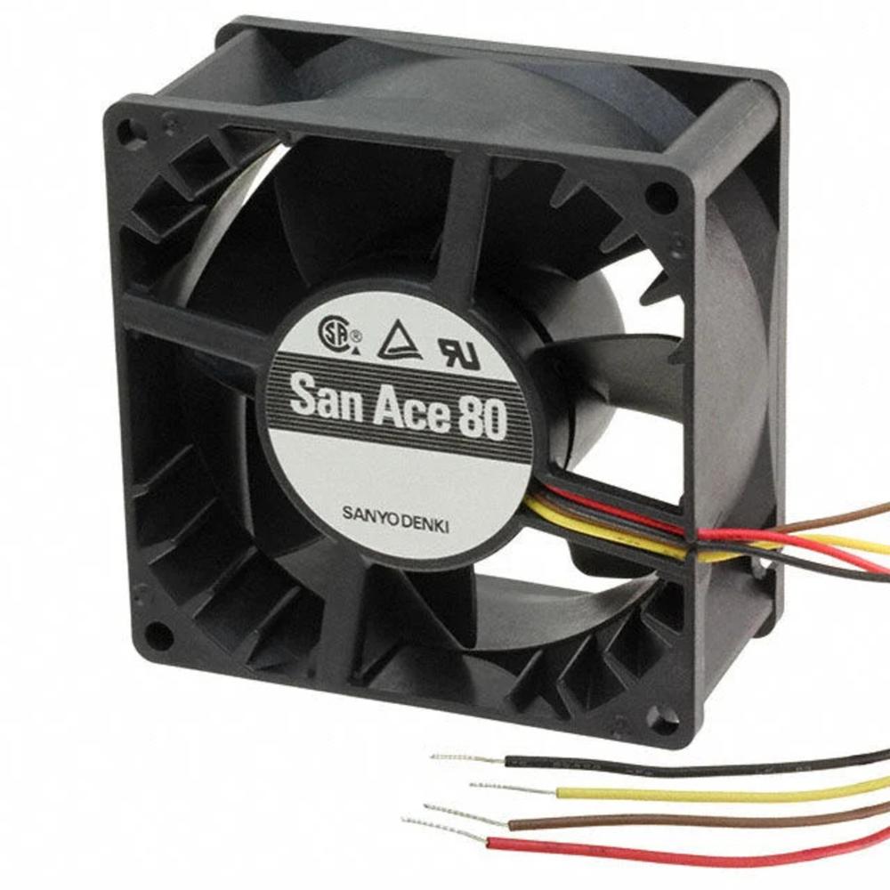 SANACE 9GA0824P4J001 24V DC 0.28A 8025mm Ball Bearing Industrial Axial Cooling Fan