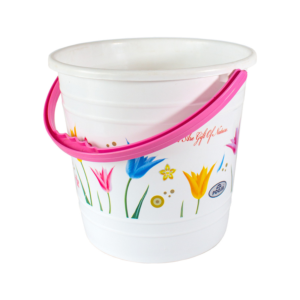Printed Plastic Jasmine Bucket