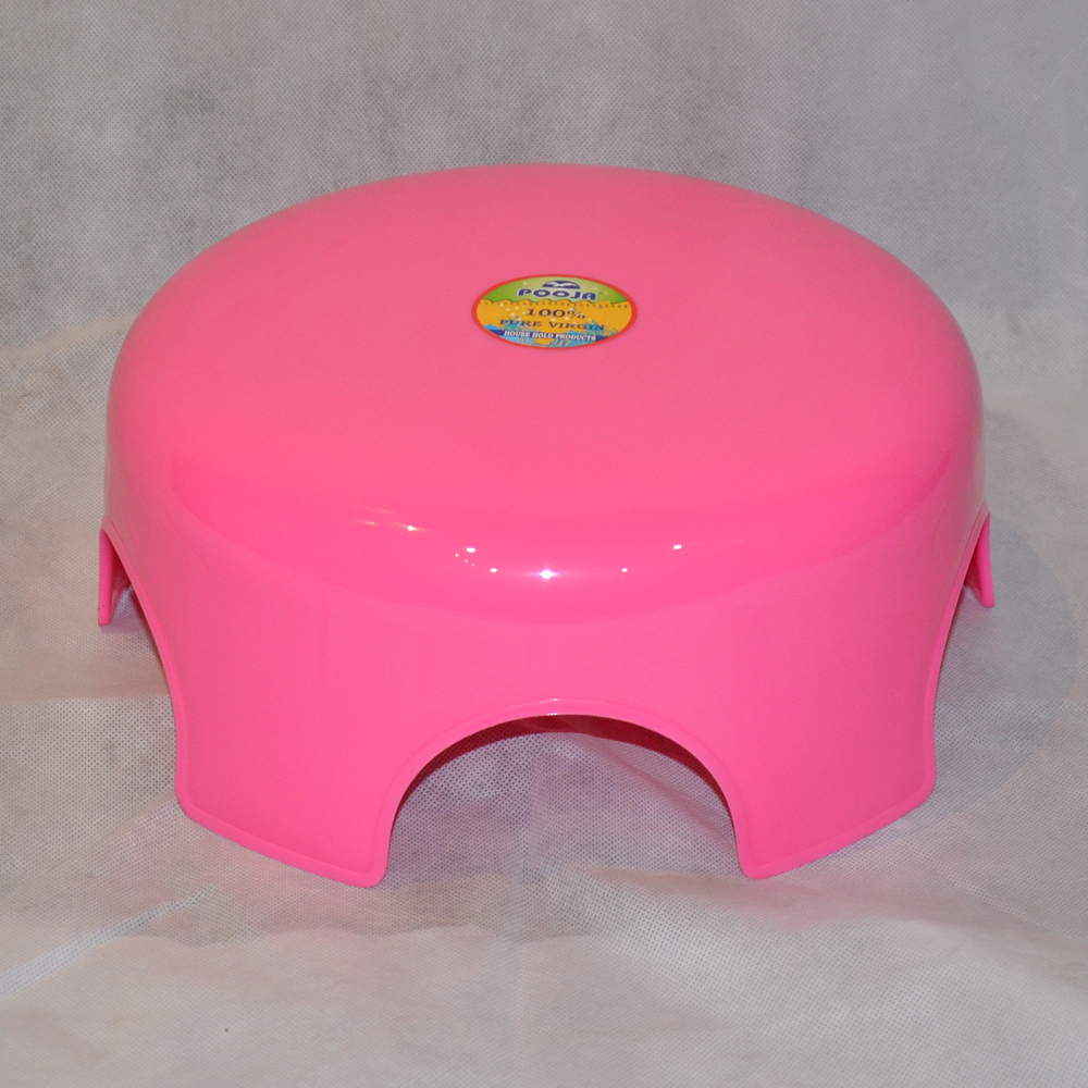Round Plastic Bathroom Stool