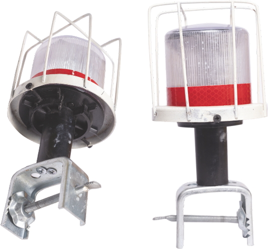 Traffic Solar Blinker - Color: Red And White