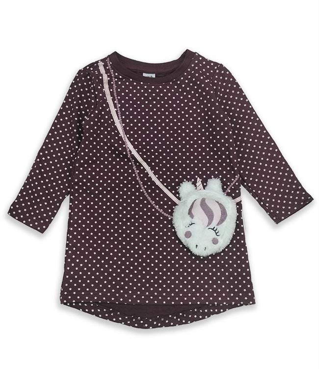 G22354 | Kiki&Koko Girls Printed Fleece Winter Top